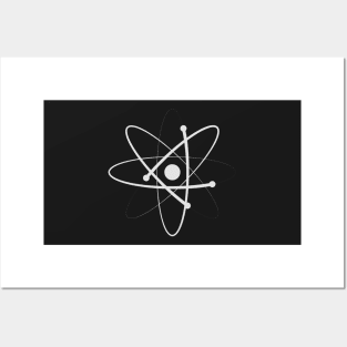 High Contrast Atom (Black and White) Posters and Art